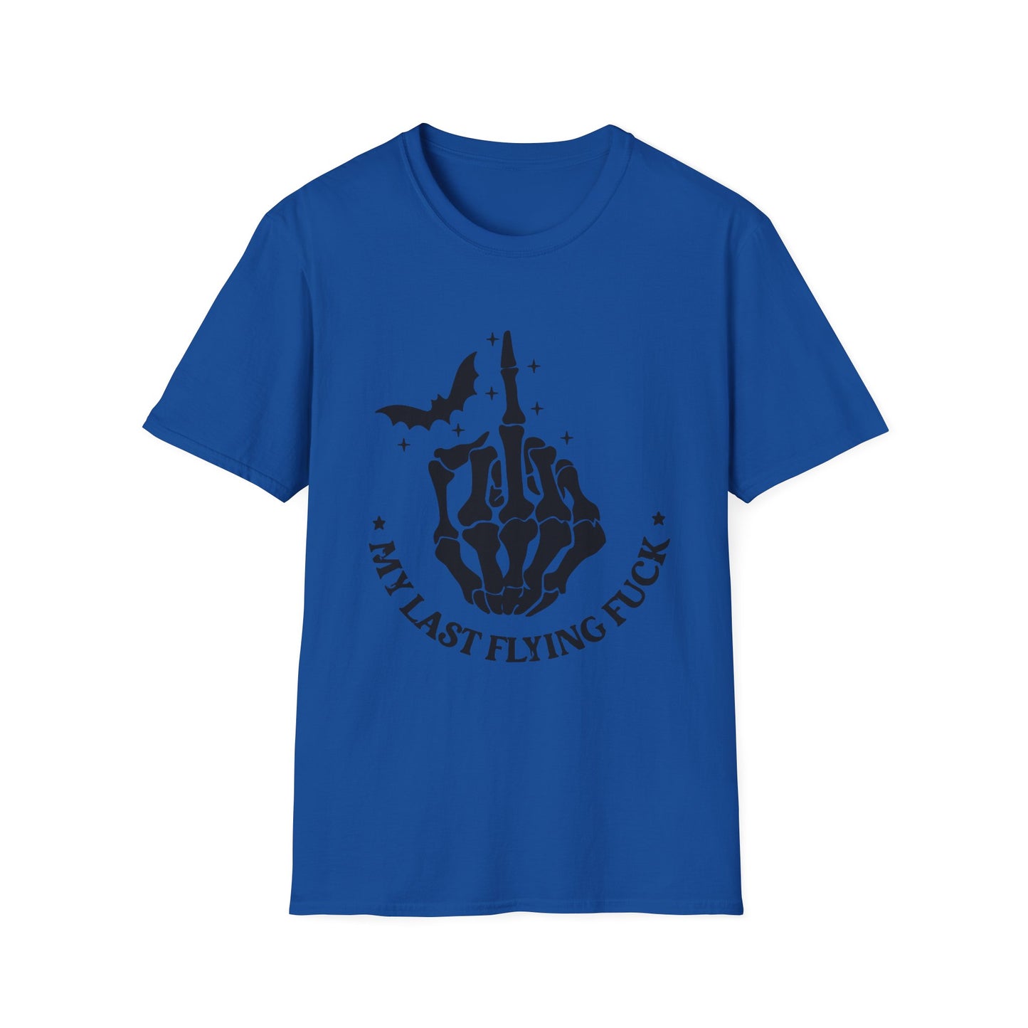 Unisex Softstyle Graphic T-Shirt – Say Last Flying F*ck, Casual Wear, Gifts for Friends, Halloween Apparel, Sarcastic Tees