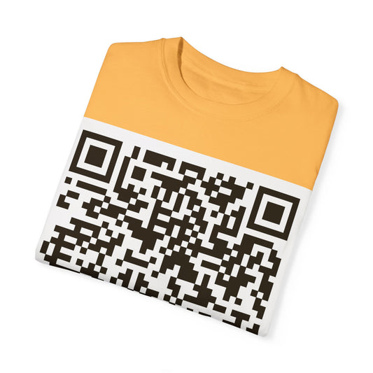 Unisex QR Code Garment-Dyed T-Shirt -