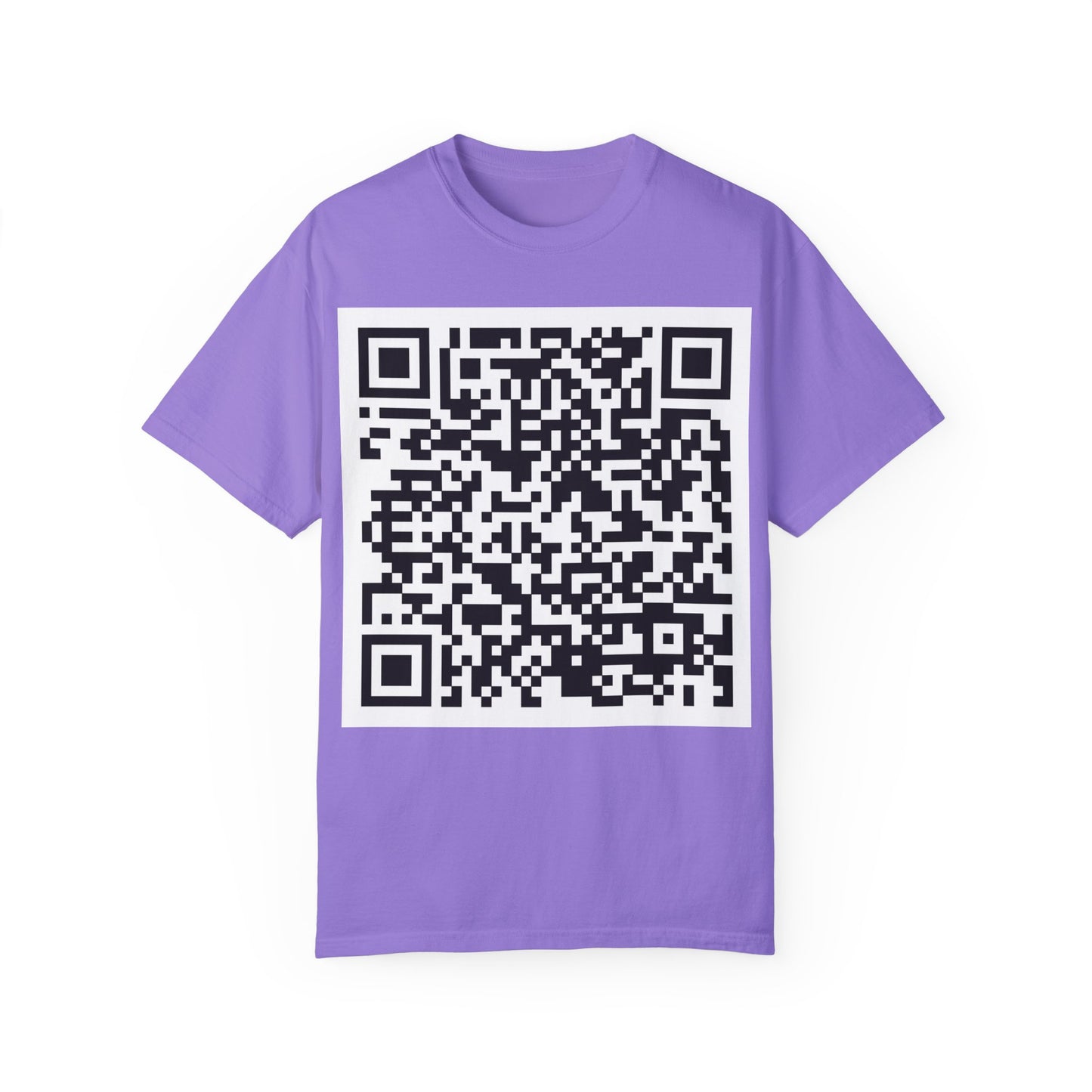 Unisex QR Code Garment-Dyed T-Shirt -