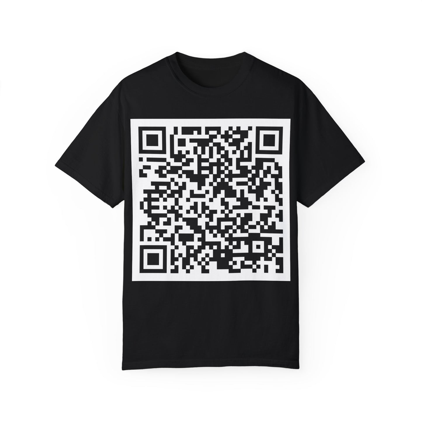 Unisex QR Code Garment-Dyed T-Shirt -