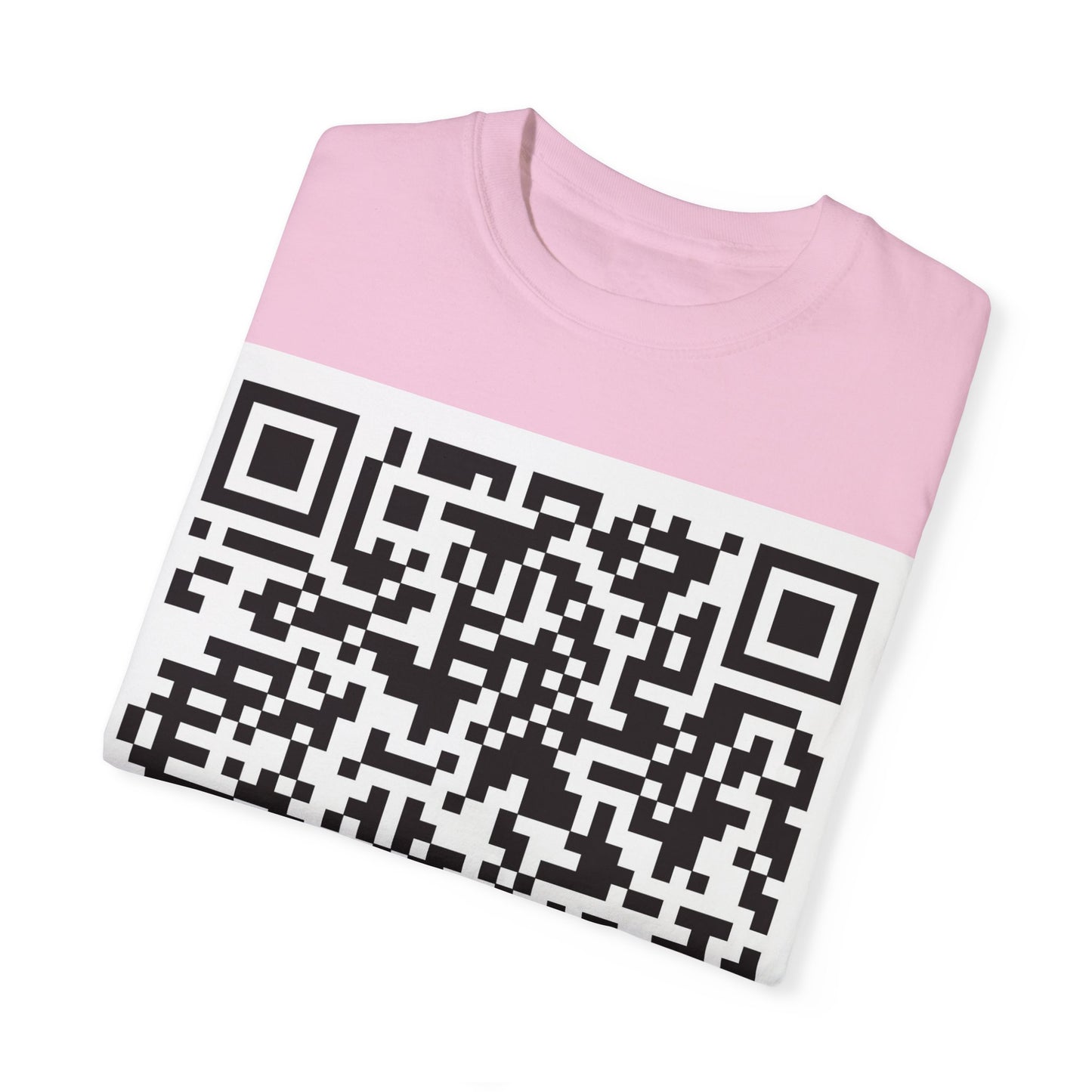 Unisex QR Code Garment-Dyed T-Shirt -