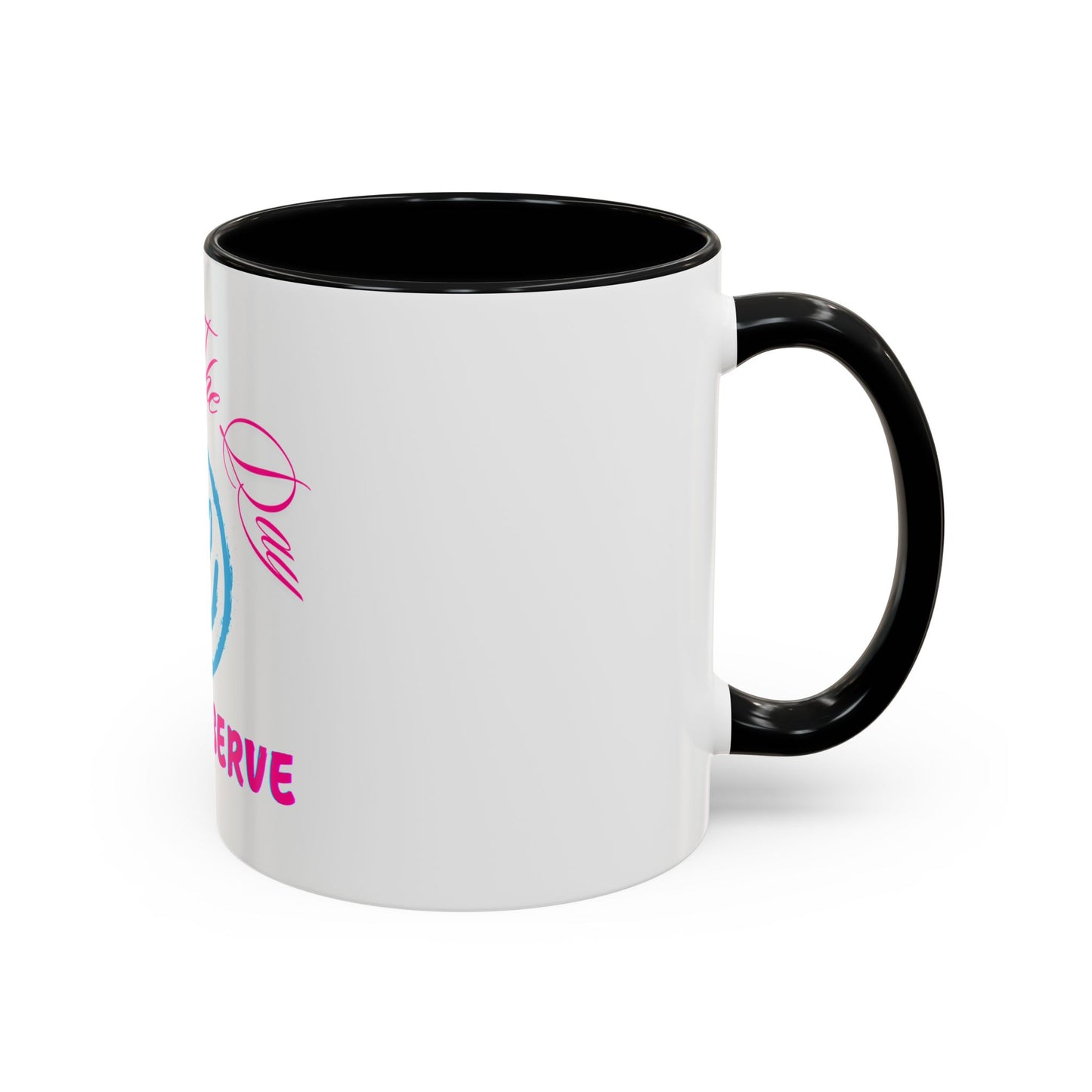 Inspirational Accent Coffee Mug - 'Have The Day You Deserve' - Perfect Gift for Coffee Lovers