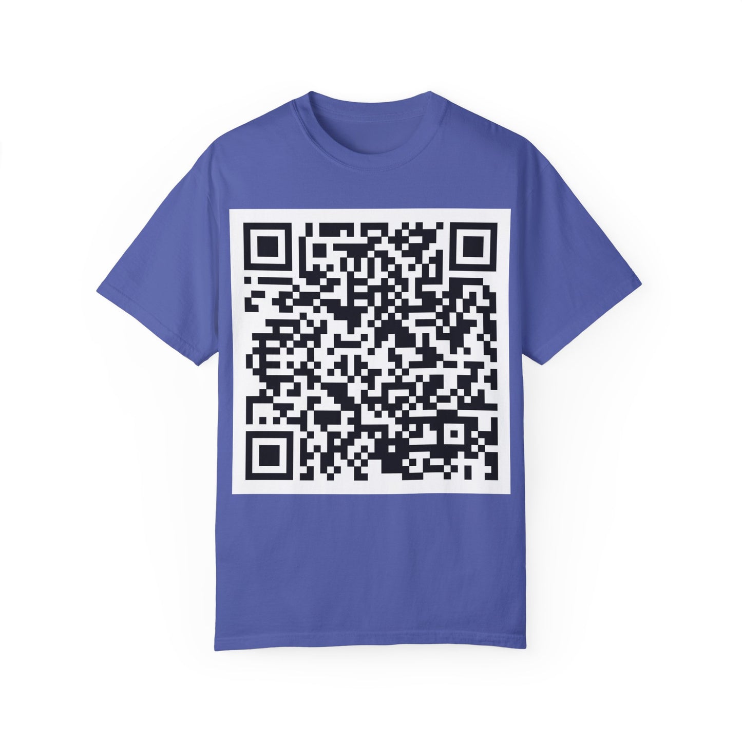 Unisex QR Code Garment-Dyed T-Shirt -