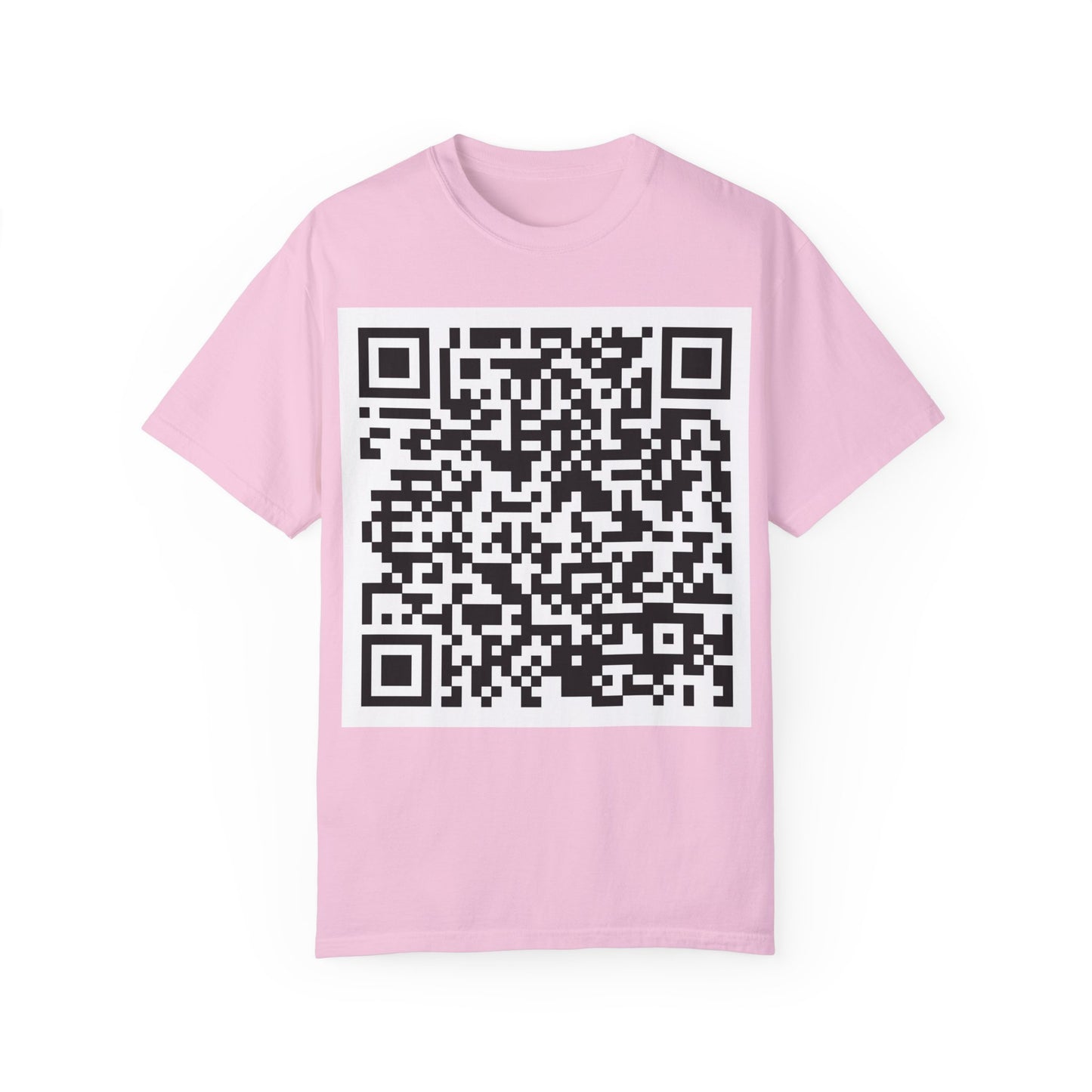 Unisex QR Code Garment-Dyed T-Shirt -