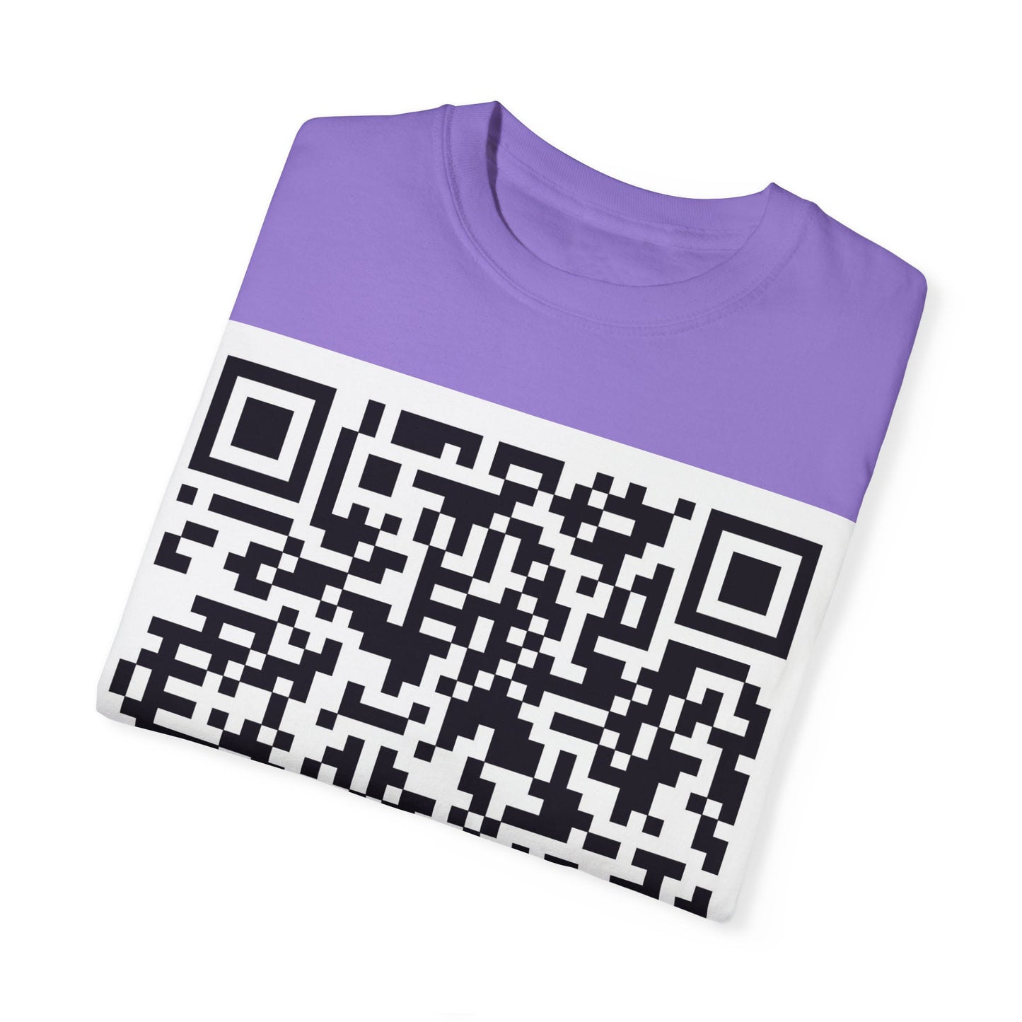 Unisex QR Code Garment-Dyed T-Shirt -