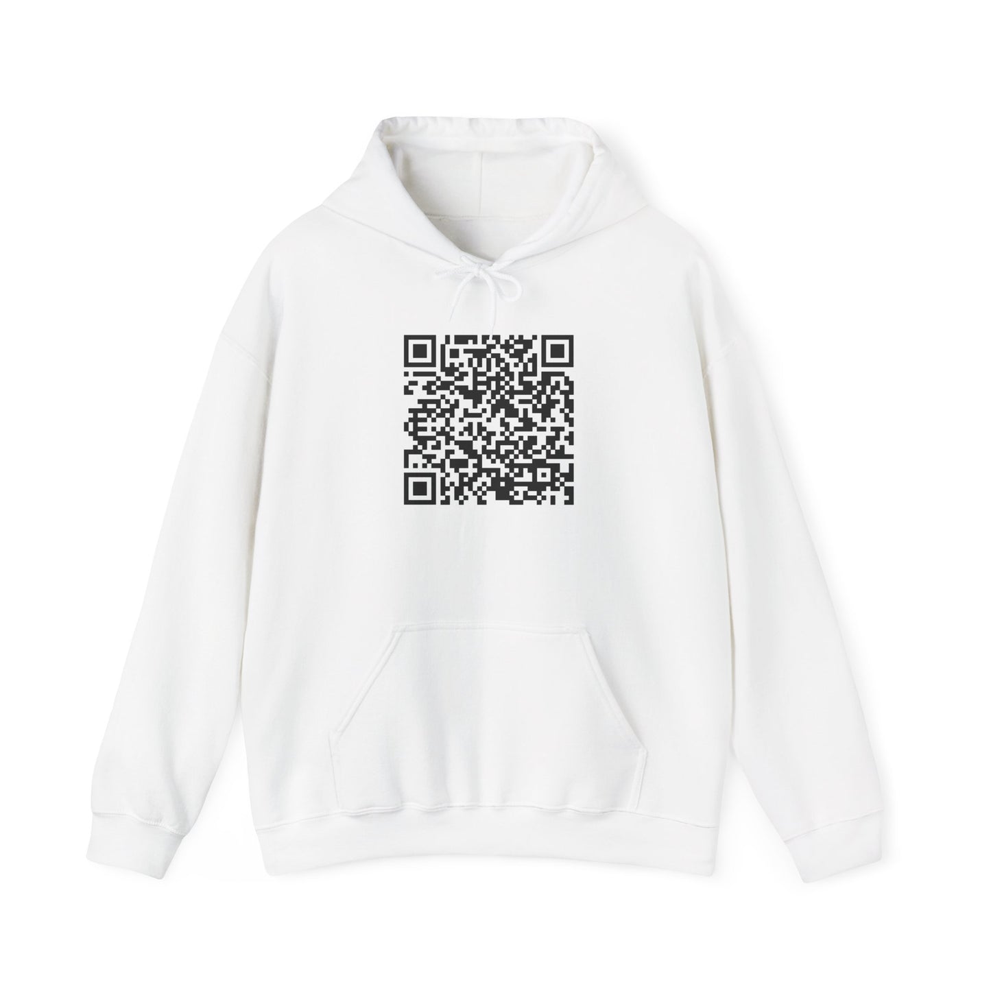 Unisex Hooded Sweatshirt - QR Code GIF 'Fuck Off'