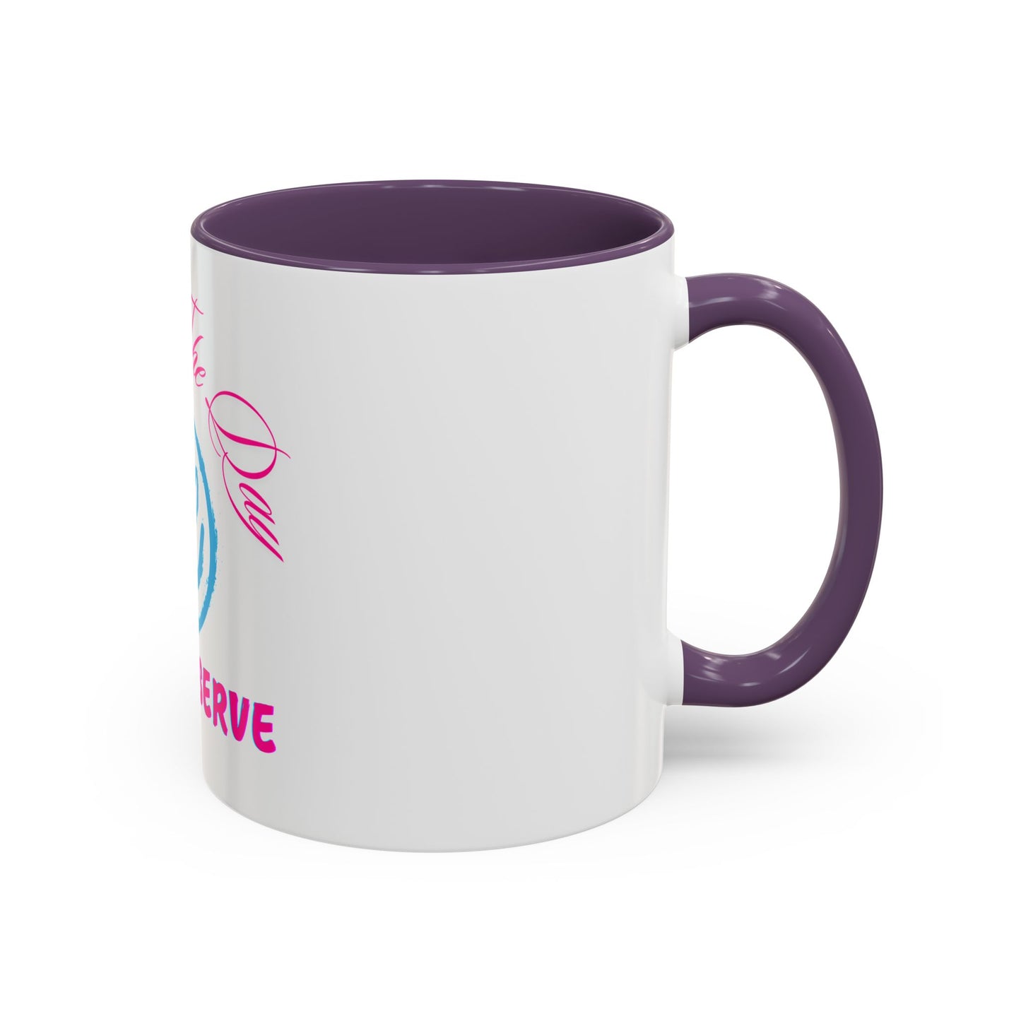 Inspirational Accent Coffee Mug - 'Have The Day You Deserve' - Perfect Gift for Coffee Lovers