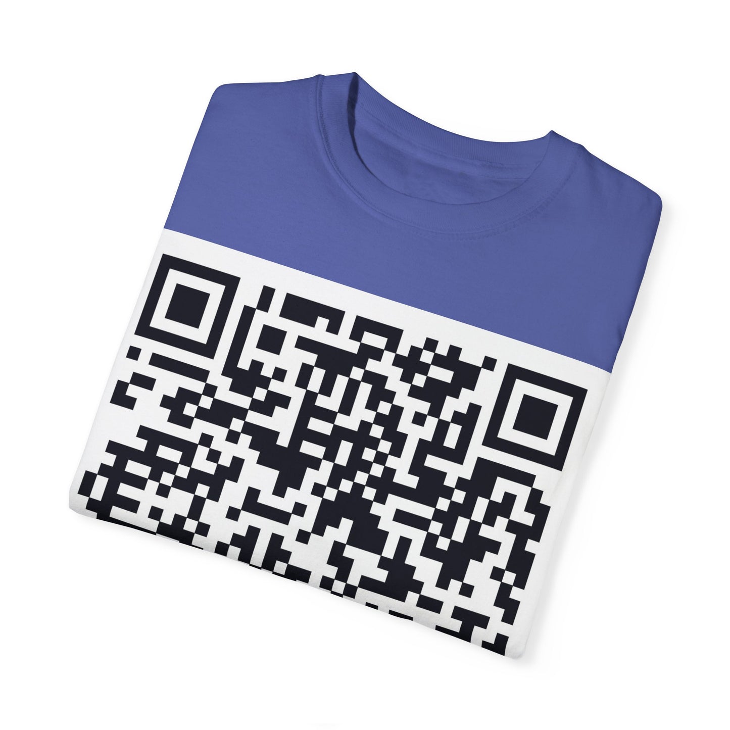 Unisex QR Code Garment-Dyed T-Shirt -