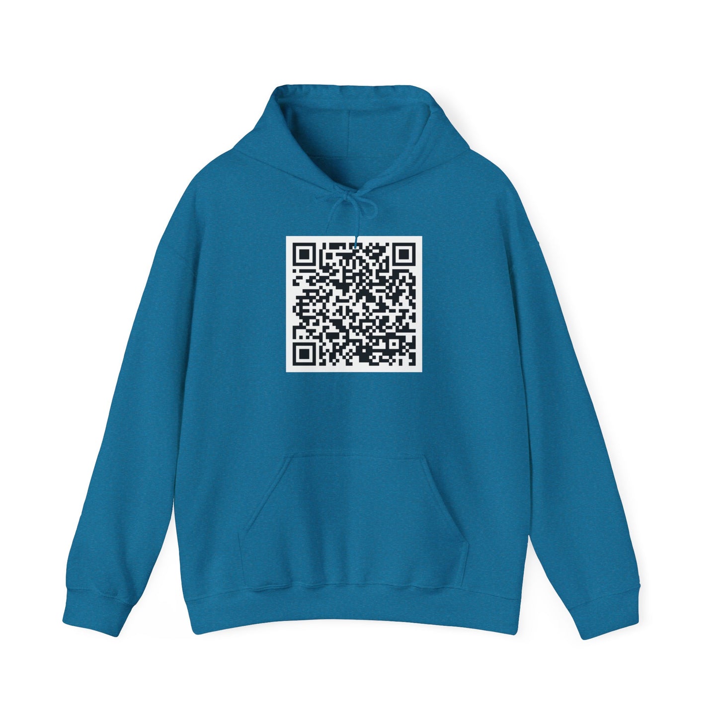 Unisex Hooded Sweatshirt - QR Code GIF 'Fuck Off'
